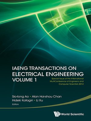 cover image of Iaeng Transactions On Electrical Engineering Volume 1--Special Issue of the International Multiconference of Engineers and Computer Scientists 2012
